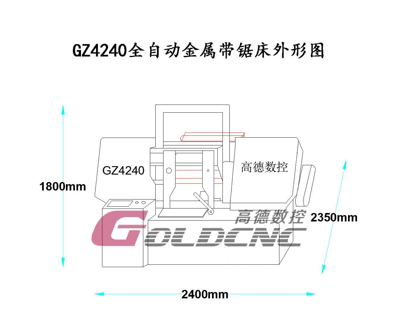 GB4240金屬帶鋸床--方案圖（tú）
